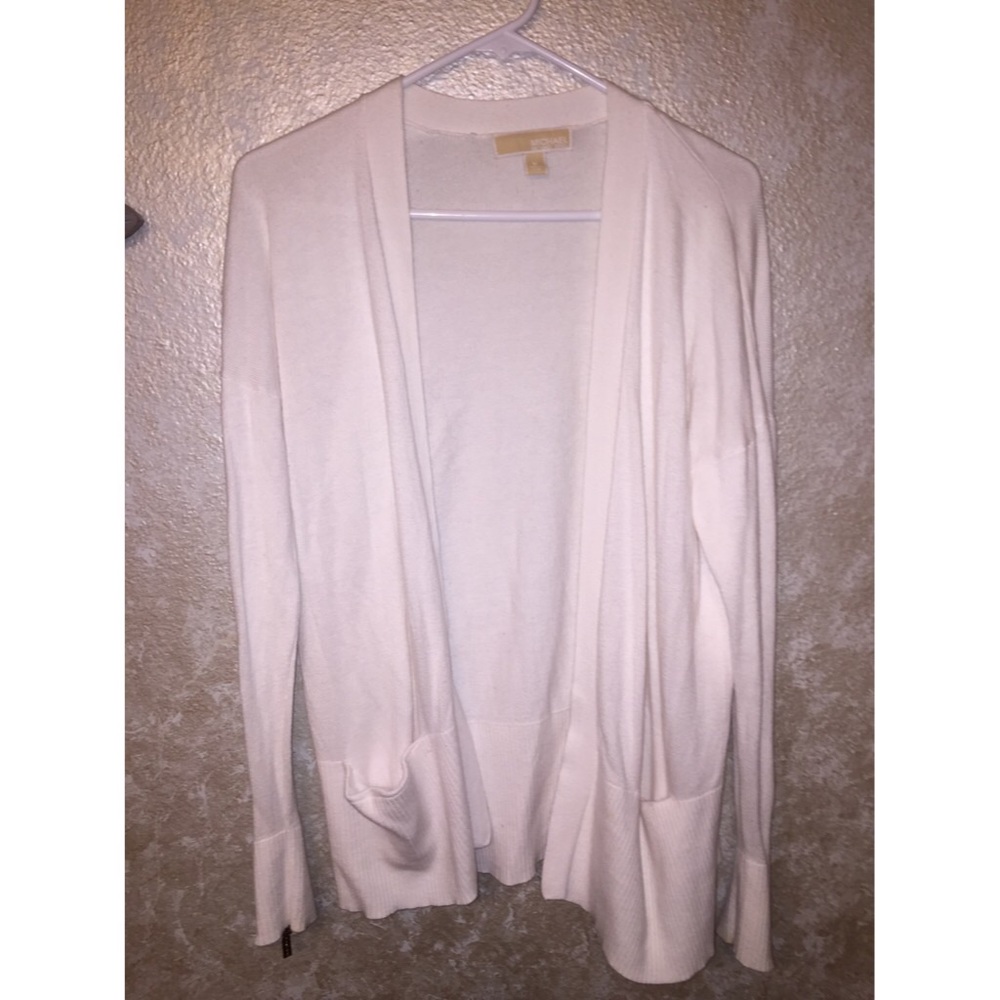 MICHAEL KORS white cardigan